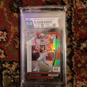 Justin Herbert Graded Rookie Card